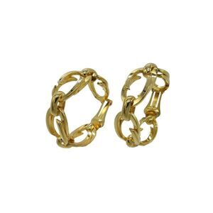 Gucci Interlocking GG Logo Earring Metal Gold 0522 Gucci